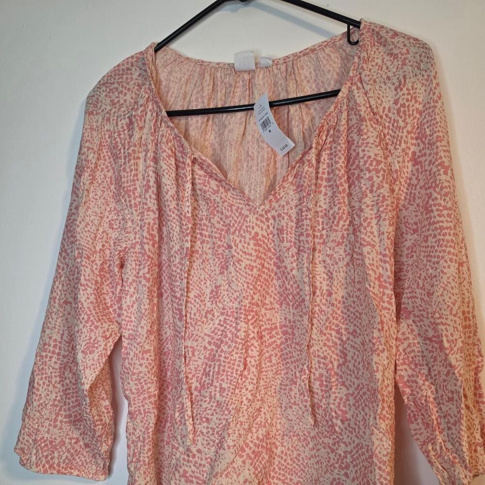 Gap Women's Pink and Orange Blouse